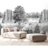 Wallpaper Campagne custom made ISIDORE LEROY
