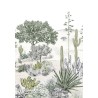 Wallpaper Succulentes custom made ISIDORE LEROY