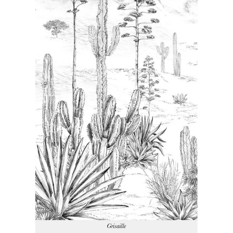 Papier peint Succulentes sur mesure ISIDORE LEROY Papier peint Succulentes sur mesure ISIDORE LEROY