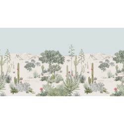 Wallpaper Succulentes custom made ISIDORE LEROY