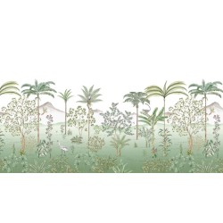 Wallpaper Jardin des Oiseaux custom made ISIDORE LEROY