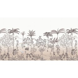 Wallpaper Jardin des Oiseaux custom made ISIDORE LEROY