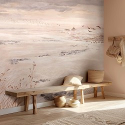 Papier Peint La Baie Du Mont, Vinyle LES DOMINOTIERS