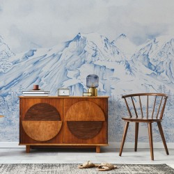 Papier Peint La Vallée Des Bleuets, Vinyle LES DOMINOTIERS