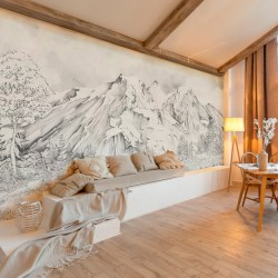 Papier Peint La Vallée Des Bleuets LES DOMINOTIERS
