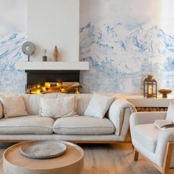 Papier Peint La Vallée Des Bleuets LES DOMINOTIERS