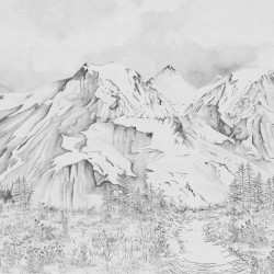 Papier Peint La Vallée Des Bleuets LES DOMINOTIERS