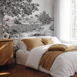 Wallpaper Le Marais Des Aigrettes, Vinyle LES DOMINOTIERS