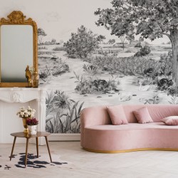 Wallpaper Le Marais Des Aigrettes, Vinyle LES DOMINOTIERS