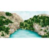 Papier Peint Les Gorges Émeraude LES DOMINOTIERS