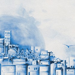 Papier Peint Massilia, Vinyle LES DOMINOTIERS