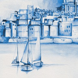 Papier Peint Massilia, Vinyle LES DOMINOTIERS