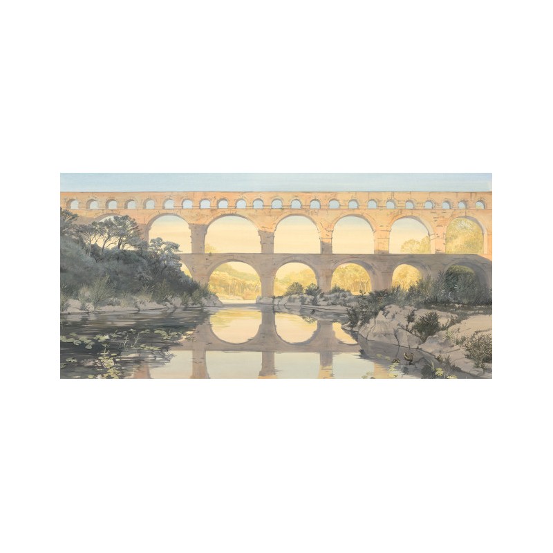 Wallpaper Vue Sur Le Pont, Vinyle LES DOMINOTIERS Wallpaper Vue Sur Le Pont, Vinyle LES DOMINOTIERS