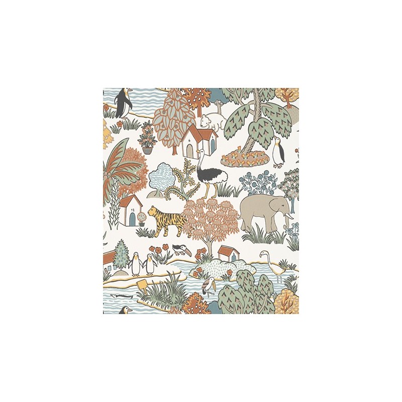 Wallpaper Animal Kingdom LITTLE GREENE Wallpaper Animal Kingdom LITTLE GREENE